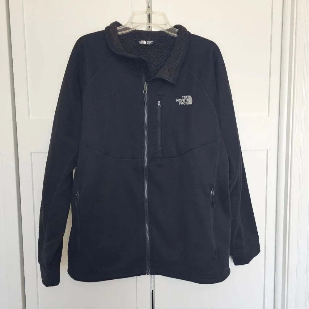 The North Face full zip sherpa lined jacket men's size XL